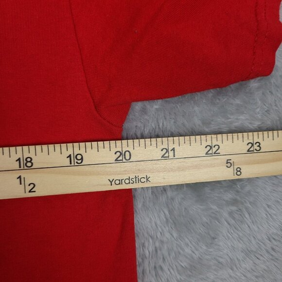 Men's Atlanta Hawks Mitchell & Ness Red Hardwood Classics Throwback Logo Size L - Picture 2 of 6